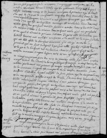 Naissances et tables (1793-1803)