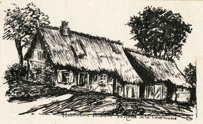 Vieille chaumière des environs de Tulle.