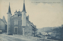 Uzerche : "R - 17. Uzerche - L'hôpital, les bains, l'Usine Royère".
