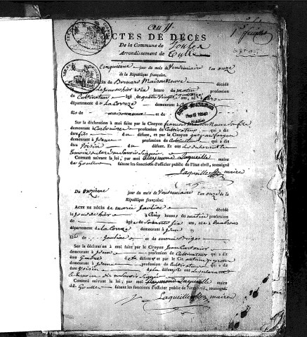 Décès (1803-1823)