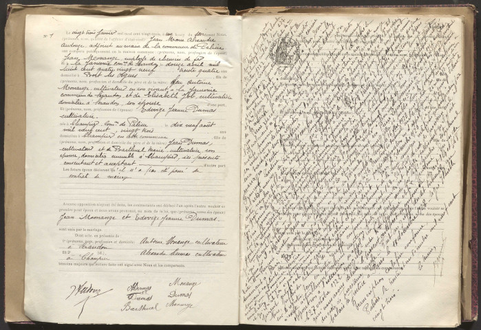 Naissances, mariages, décès (1923-1932).