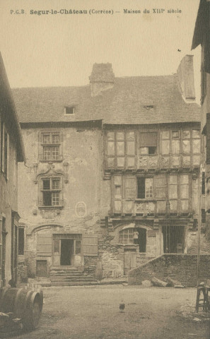Ségur-le-Château : "Ségur-le-Château (Corrèze) - Maison du XIIIe siècle".