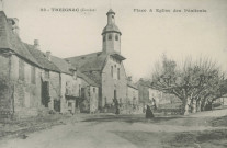 Treignac : "23 - Treignac (Corrèze) - Place et église des Pénitents".