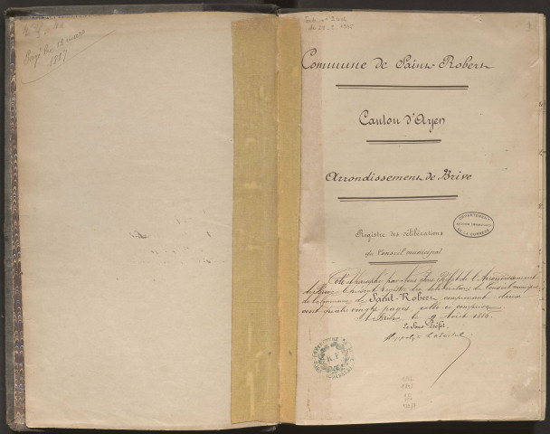 Délibérations du conseil municipal. 10 octobre 1886-14 août 1898