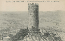 Turenne : "Corrèze. - 19. Turenne - Vue panoramique prise de la tour de l'Horloge".