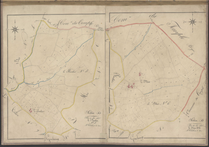 Sections D5 du Plantier et D6 du Mas