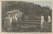 Chamboulive : "Environs du Lonzac (Corrèze) - Pont suspendu de Vernéjoux dit pont de fils de fer".