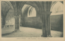 Tulle : "Cloître de Tulle. - Salle capitulaire - Fresques du XVe siècle.".