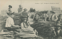 Allassac : "Corrèze - 141 - groupe de carriers au travail".