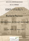 Délibérations du conseil municipal. 12 mai 1839-11 mars 1877