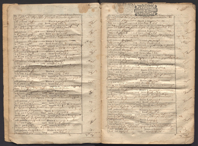 1er janvier 1703-8 février 1707
