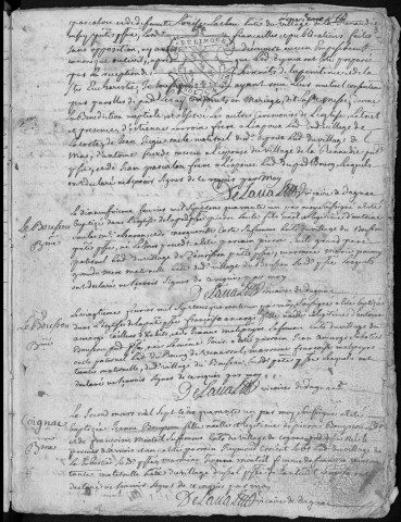 Baptêmes, mariages, sépultures (1741-1769)