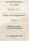 avril 1807-juillet 1809