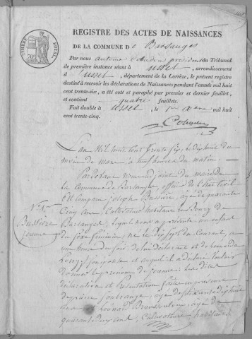 Naissances (1836-1843)