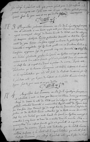 Naissances, mariages, décès (1797-1802)