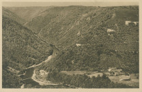 Saint-Martin-la-Méanne : "Gorges de la Dordogne - St-Martin-la-Méanne - Vue générale sur Eylac Route de St-Privat".