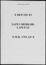 Naissances, mariages, décès (1793-1802)