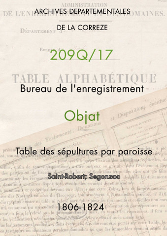 Paroisses de Saint-Robert, Segonzac