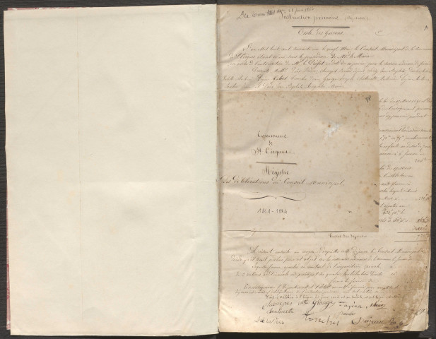 Délibérations du conseil municipal. 20 mai 1861-28 juin 1884