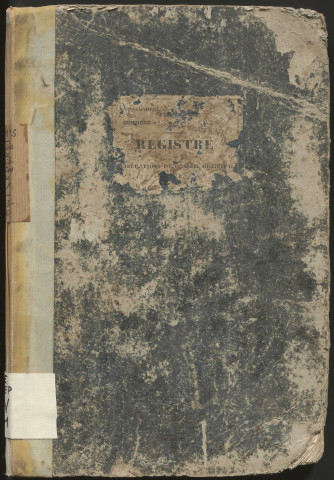 Délibérations du conseil municipal. 20 mai 1838-17 juillet 1864