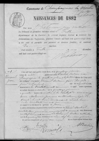 Naissances (1882-1902)