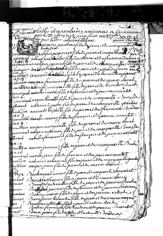 Tables décennales des mariages (1792-1802)