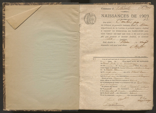 Naissances (1903-1942).