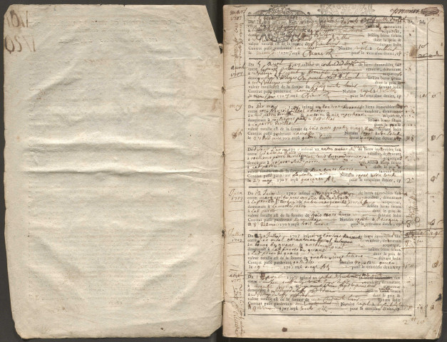 5 mars 1707-23 juin 1720