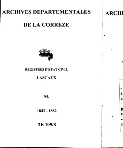 Mariages (1843-1882)