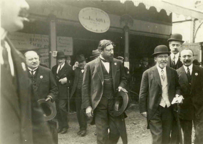 MM. André Mazeyrie, Clément Rambaud, Charles Chaumet, Ernest Dupuy et Jacques Parrical de Chammard.