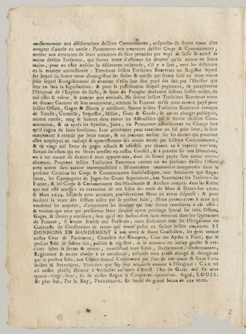 Édits, déclarations et lettres patentes du roi.