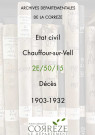 Décès (1903-1932).