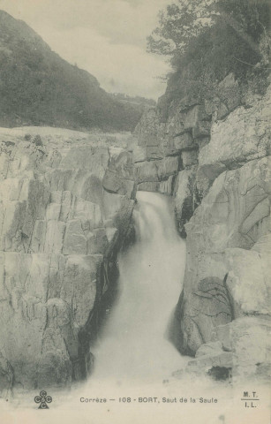 Bort-les-Orgues : "Corrèze - 108 - Bort, Saut de la Saule".