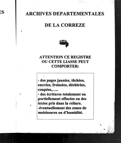 Naissances, mariages, décès (1813-1822)