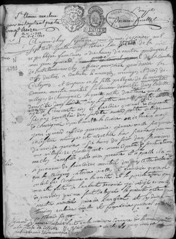 Naissances, mariages, décès (1793-1802)