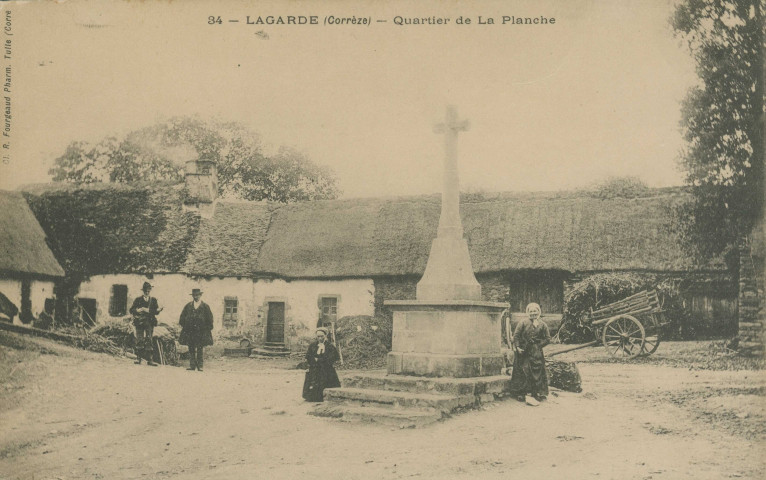 Lagarde-Enval : "34 - Lagarde (Corrèze) - Quartier de La Planche".