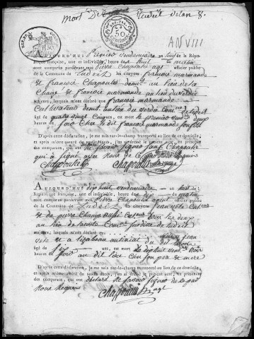 Décès (1800-1842)