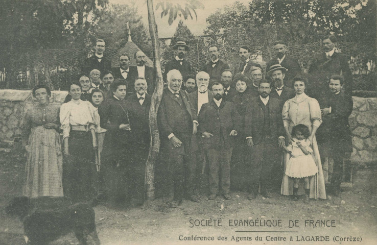 Lagarde-Enval : "Société évangélique de France - Conférence des agents du Centre à Lagarde (Corrèze)".
