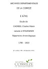 Répertoire chronologique : 31 octobre 1785-30 décembre 1810