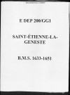 Baptêmes (1633-1651)