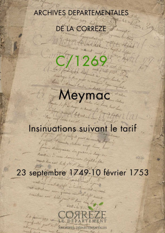 23 septembre 1749-10 février 1753