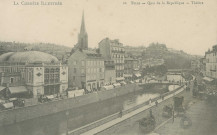 Tulle : "La Corrèze illustrée - 10 Tulle - Quai de la République - Théâtre".