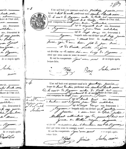 Décès (1849-1868)