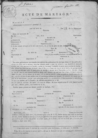 Mariages (1801-1842)