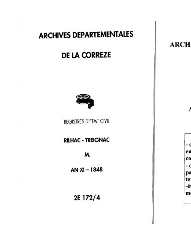 Mariages (1803-1848)