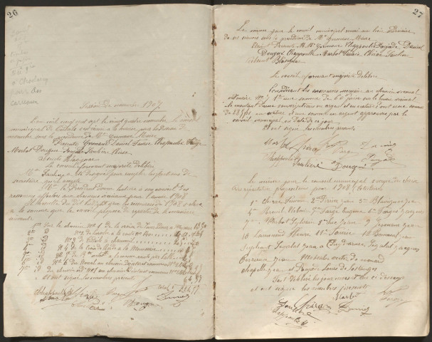 Délibérations du conseil municipal. 19 août 1907-14 mars 1945