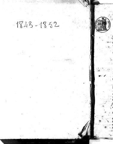 Naissances, mariages, décès (1843-1852)