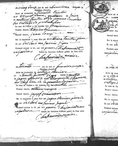 Naissances (1803-1848)