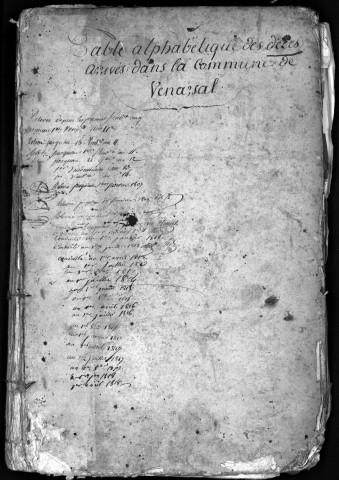 Paroisse de Venarsal.