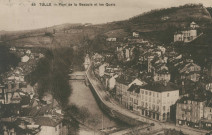 Tulle : "48 Tulle - Pont de la Bascule et les quais".